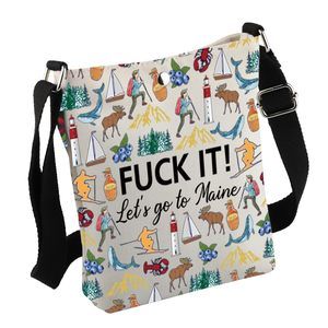 Maine Crossbody Bag Maine Lover Gift Maine Travel Gift Maine Welcome Bag :')